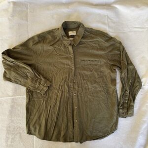 Universal Thread Olive Green Women’s Linen Shirt